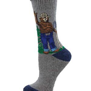 Socksmith – Smokey Bear - Recycled Cotton Blend Socks - Large